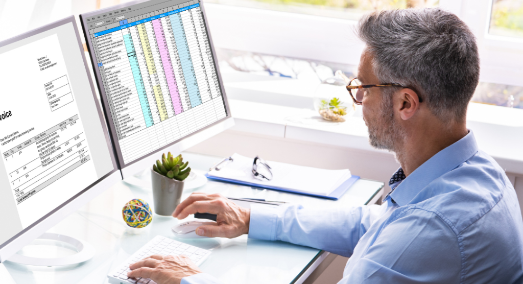 Therapist reviewing therapy practice billing errors on a practice management dashboard